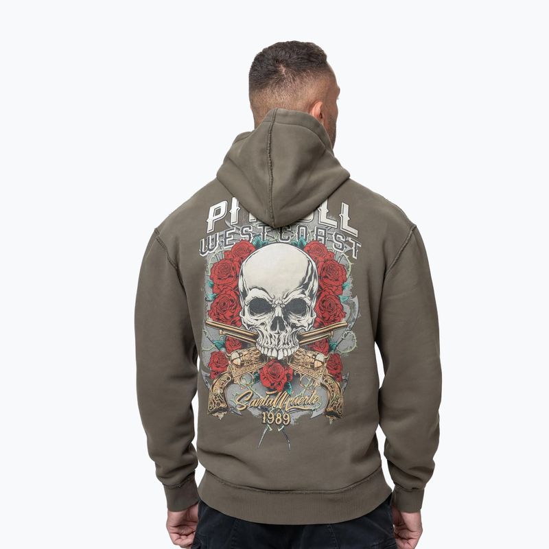 Vyriškas džemperis Pitbull Santa Muerte Hooded major olive 2