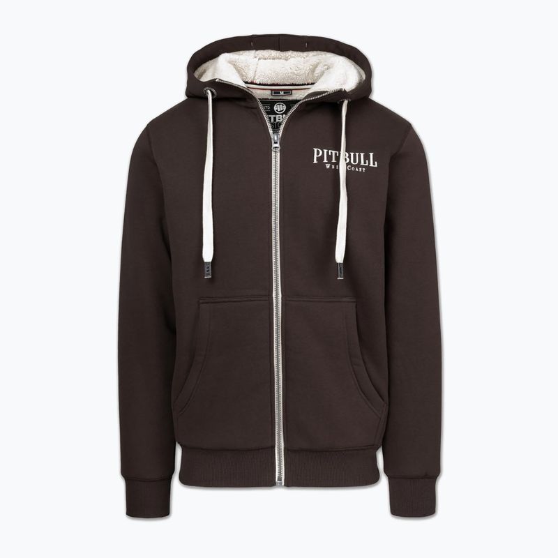 Vyriškas džemperis Pitbull Ruffin Detroit Hooded Zip dark chocolate 5