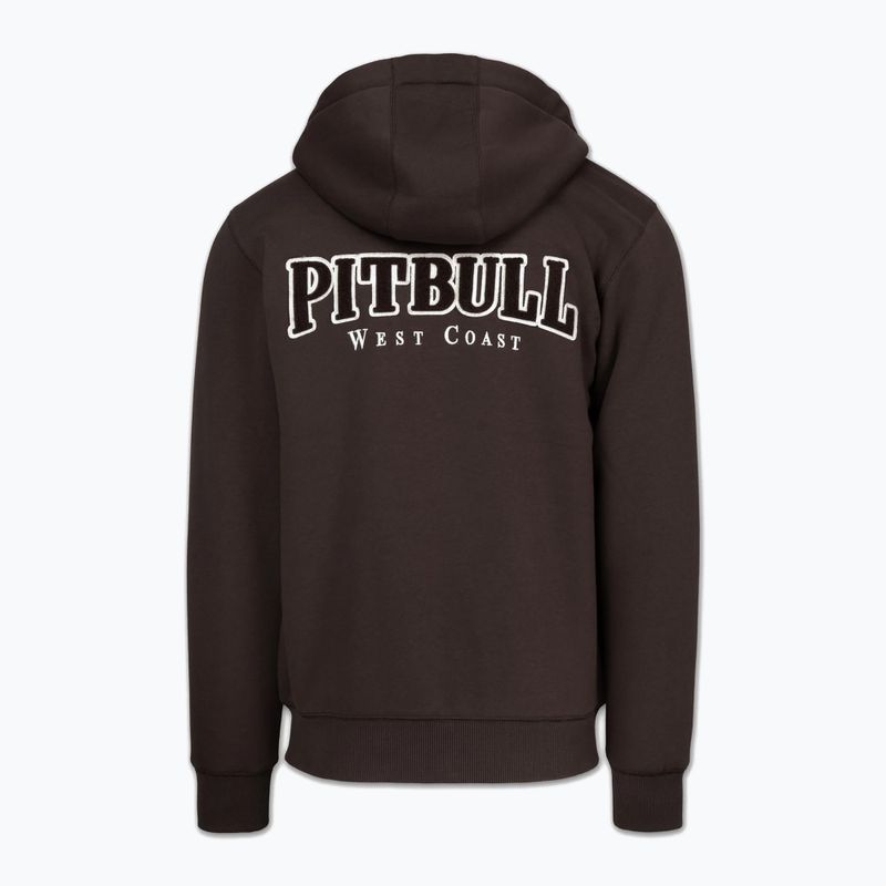 Vyriškas džemperis Pitbull Ruffin Detroit Hooded Zip dark chocolate 6