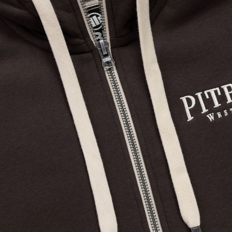 Vyriškas džemperis Pitbull Ruffin Detroit Hooded Zip dark chocolate 7