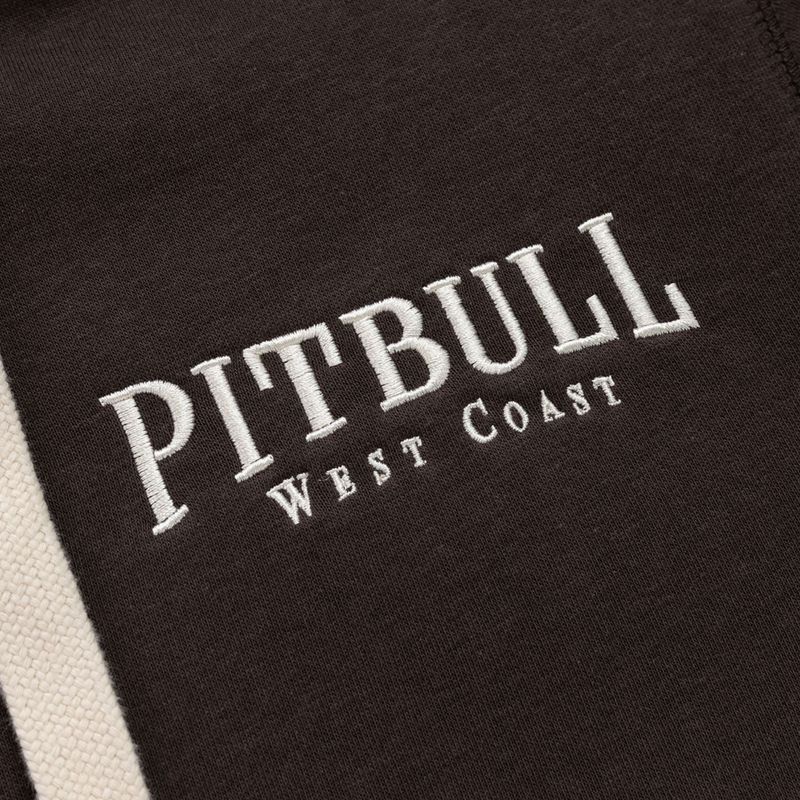 Vyriškas džemperis Pitbull Ruffin Detroit Hooded Zip dark chocolate 8