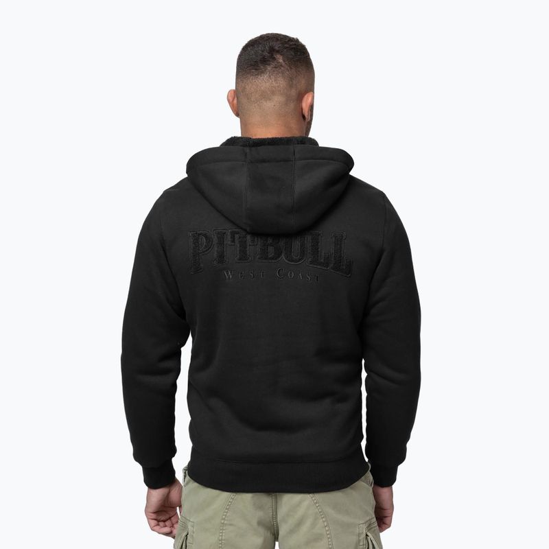 Vyriškas džemperis Pitbull Ruffin Detroit Hooded Zip black/black 3