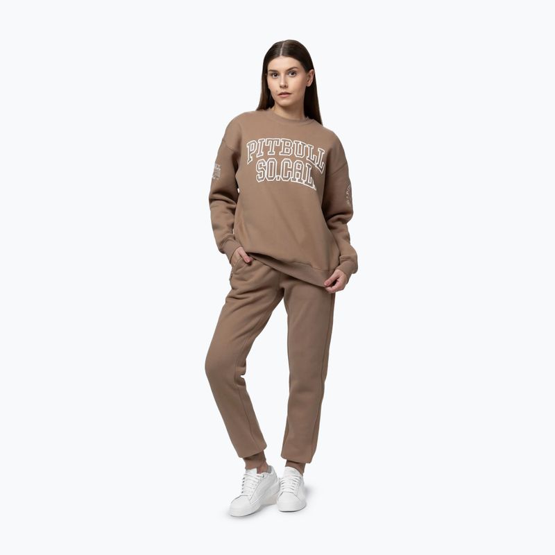 Moteriškas džemperis Pitbull Crewneck Fiora chocolate mousse 2