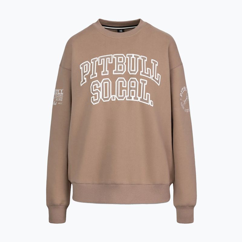 Moteriškas džemperis Pitbull Crewneck Fiora chocolate mousse 4