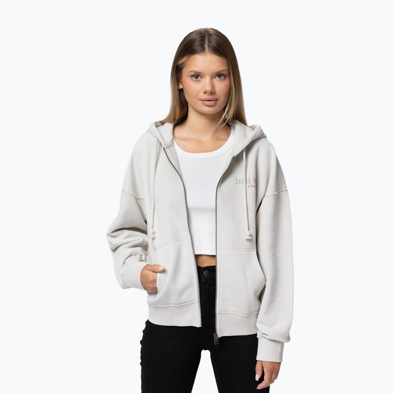 Moteriškas džemperis Pitbull Santa Muerte Hooded Zip white stone 4
