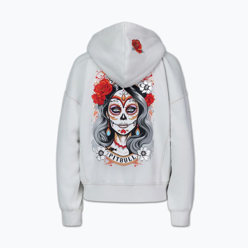 Moteriškas džemperis Pitbull Santa Muerte Hooded Zip white stone 9