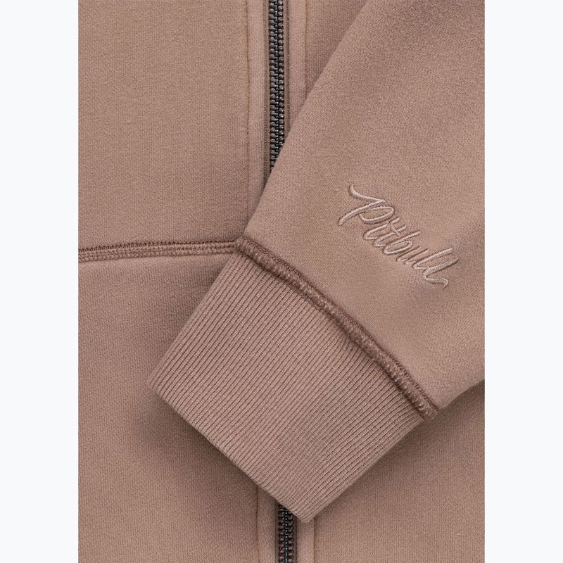 Moteriškas džemperis Pitbull Skull Surf Hooded Zip chocolate mousse 12