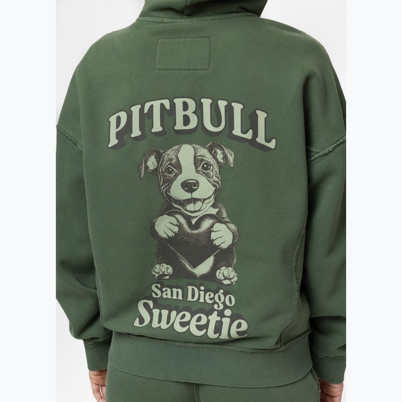 Moteriškas džemperis Pitbull Sweetie Hooded Zip sage green 5