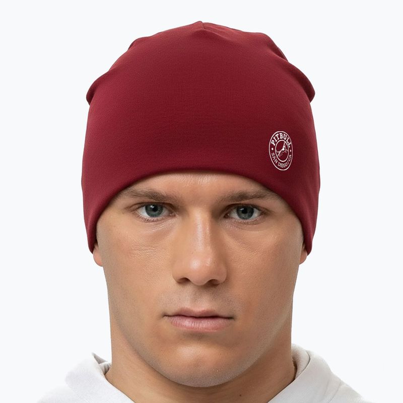 Žieminė kepurė Pitbull San Diego Ca Beanie burgundy 3