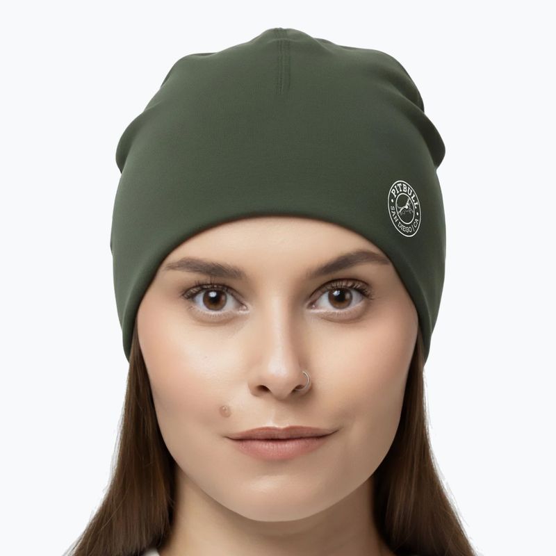 Žieminė kepurė Pitbull San Diego Ca Beanie olive 4