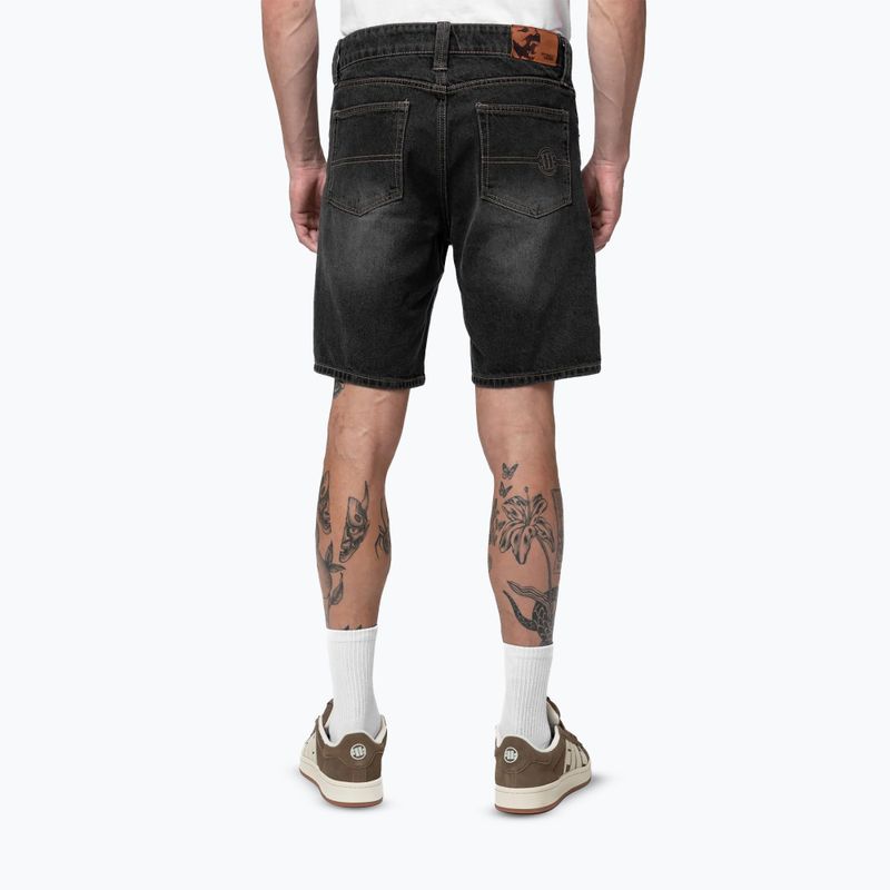 Vyriški šortai Pitbull Bayside Jeans Pocket juodi 3