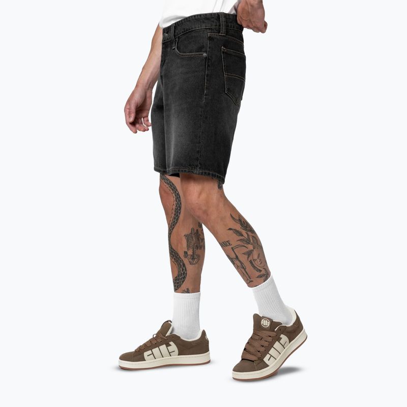 Vyriški šortai Pitbull Bayside Jeans Pocket juodi 4