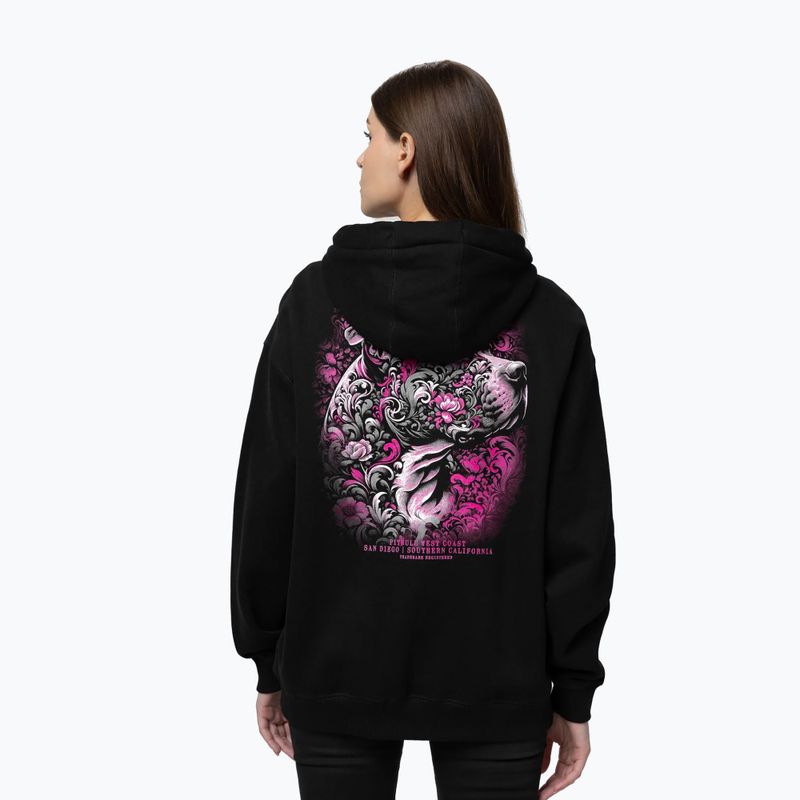 Moteriškas džemperis Pitbull Tattoo Hooded black 3