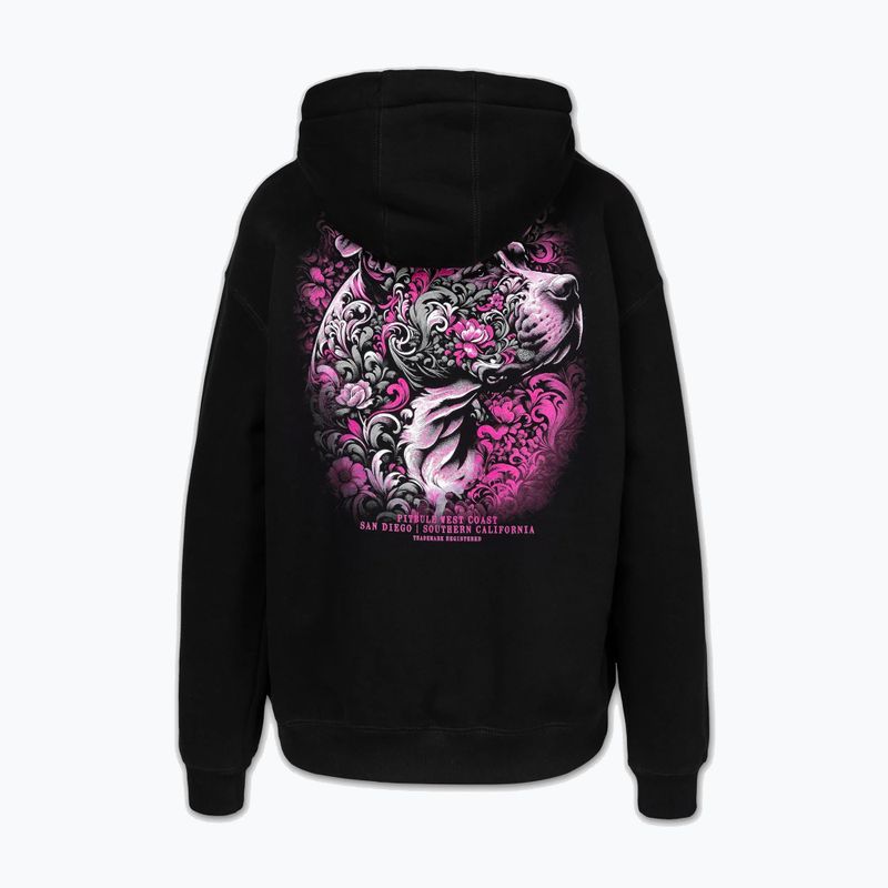 Moteriškas džemperis Pitbull Tattoo Hooded black 6
