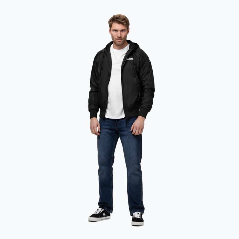 Vyriška striukė Pitbull Athletic Logo Nylon Hooded black 2