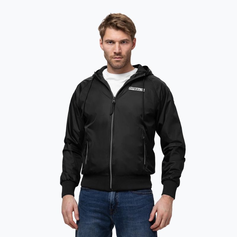Vyriška striukė Pitbull Athletic Logo Nylon Hooded black 4