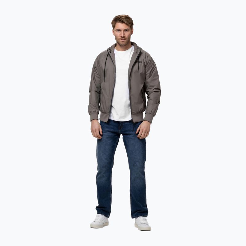 Vyriška striukė Pitbull Athletic Logo Nylon Hooded taupe 2