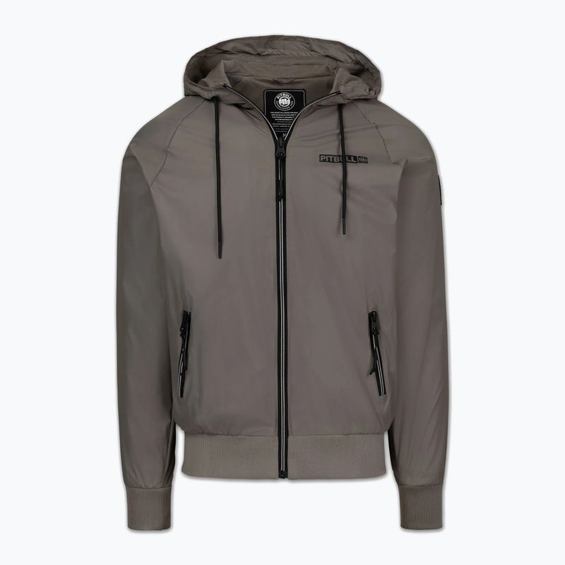 Vyriška striukė Pitbull Athletic Logo Nylon Hooded taupe 5
