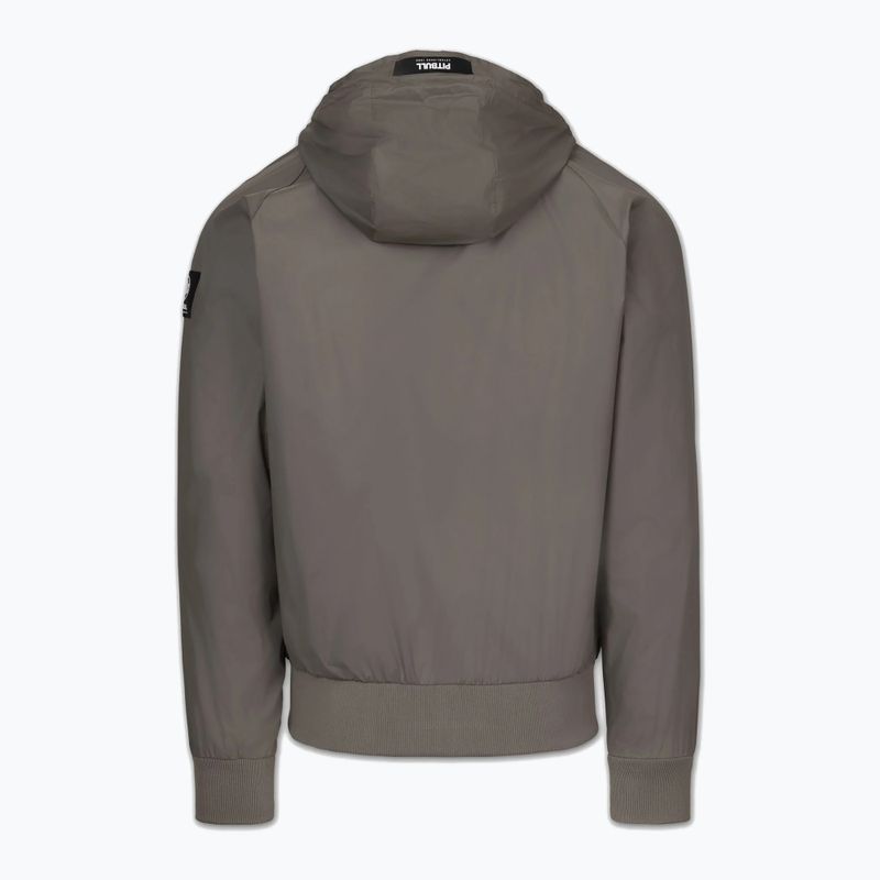 Vyriška striukė Pitbull Athletic Logo Nylon Hooded taupe 6