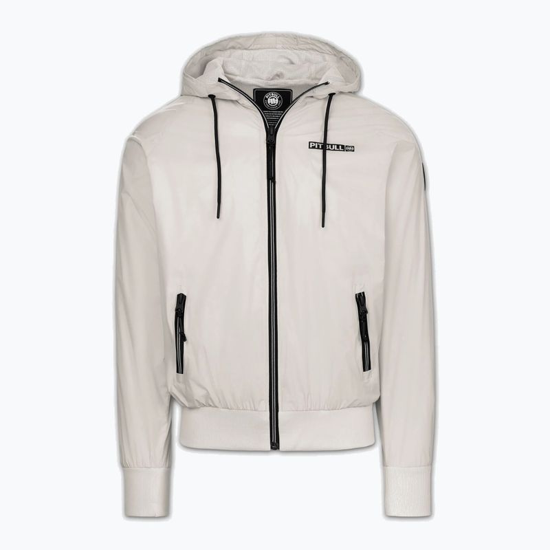 Vyriška striukė Pitbull Athletic Logo Nylon Hooded light sand 5