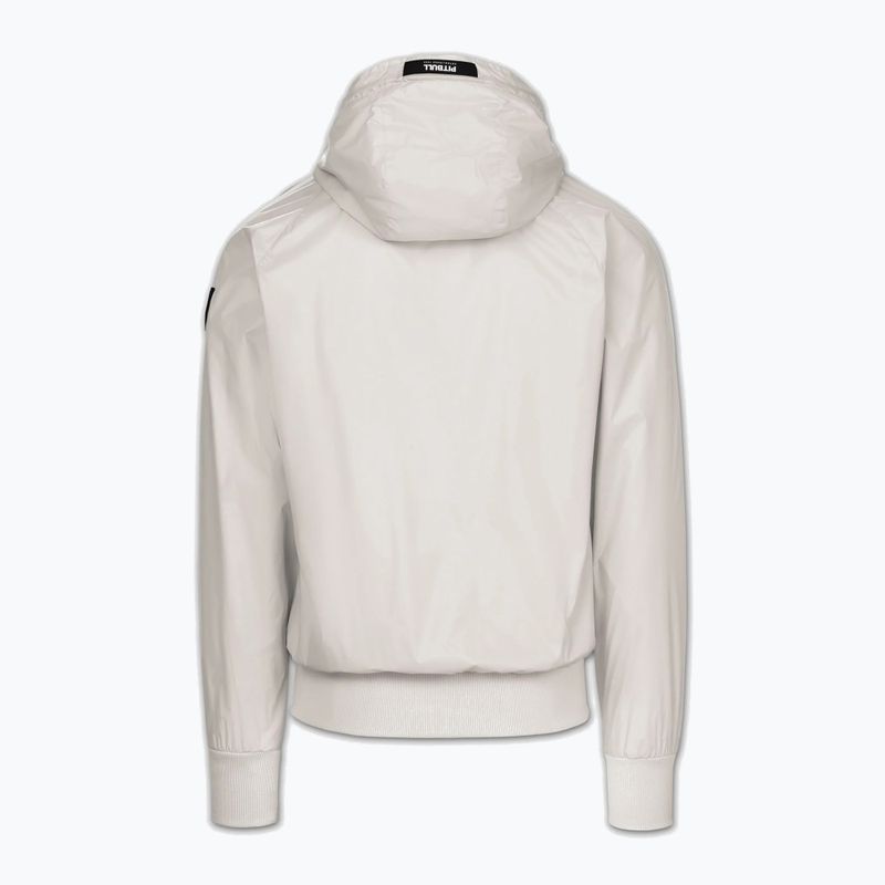 Vyriška striukė Pitbull Athletic Logo Nylon Hooded light sand 6