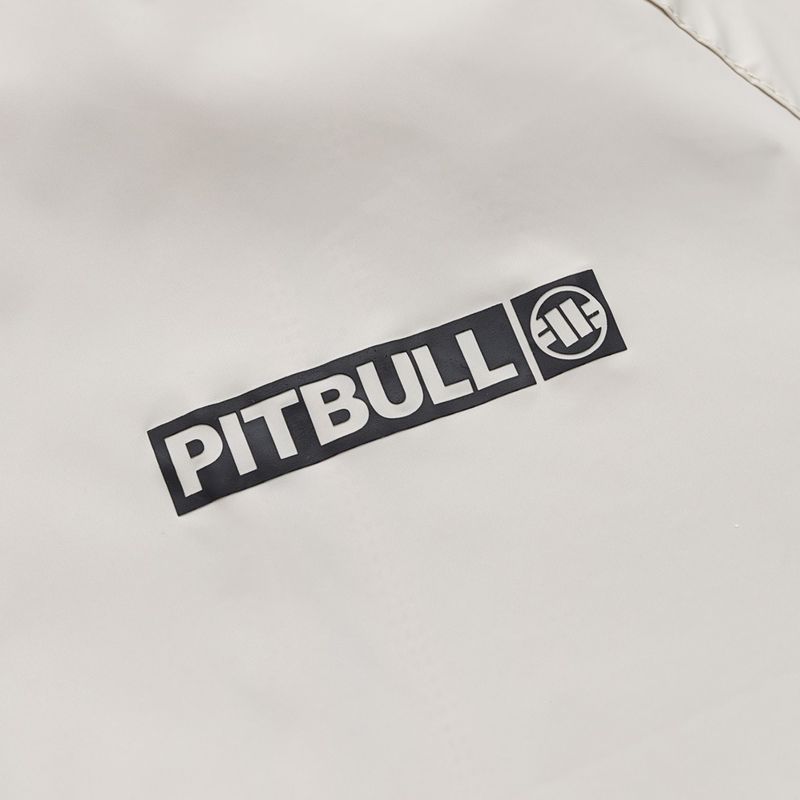 Vyriška striukė Pitbull Athletic Logo Nylon Hooded light sand 9