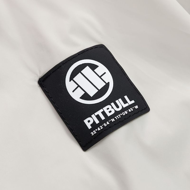 Vyriška striukė Pitbull Athletic Logo Nylon Hooded light sand 10