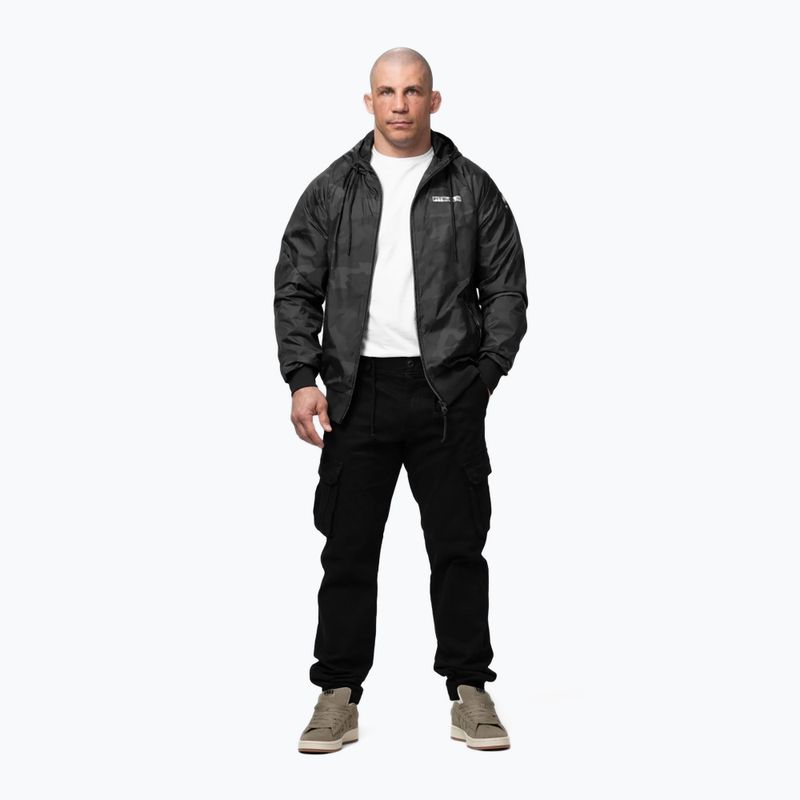 Vyriška striukė Pitbull Athletic Logo Nylon Hooded black 2
