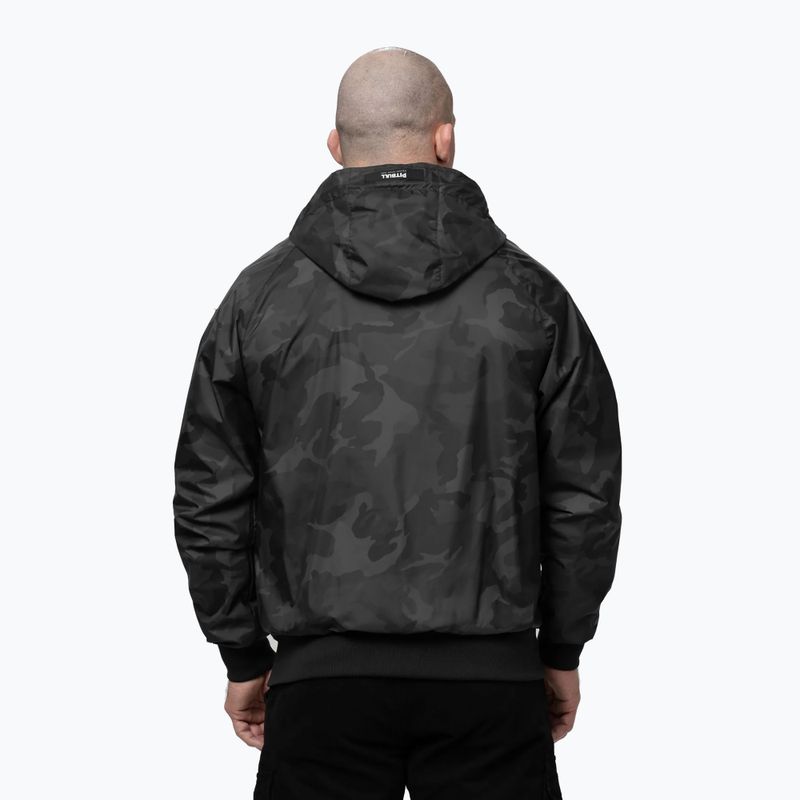 Vyriška striukė Pitbull Athletic Logo Nylon Hooded black 3