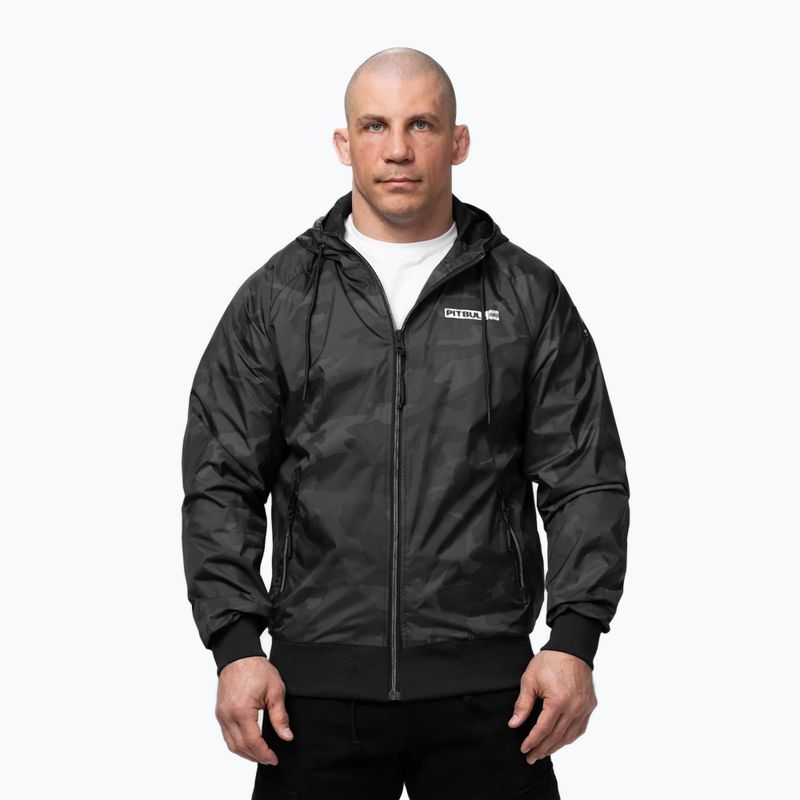 Vyriška striukė Pitbull Athletic Logo Nylon Hooded black 4