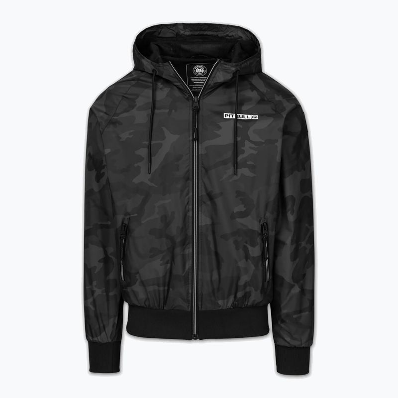 Vyriška striukė Pitbull Athletic Logo Nylon Hooded black 6