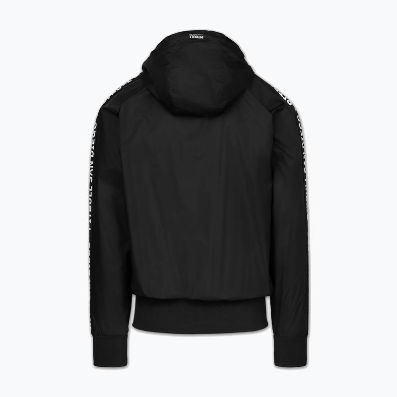 Vyriška striukė Pitbull Athletic Tape Nylon Hooded black 4