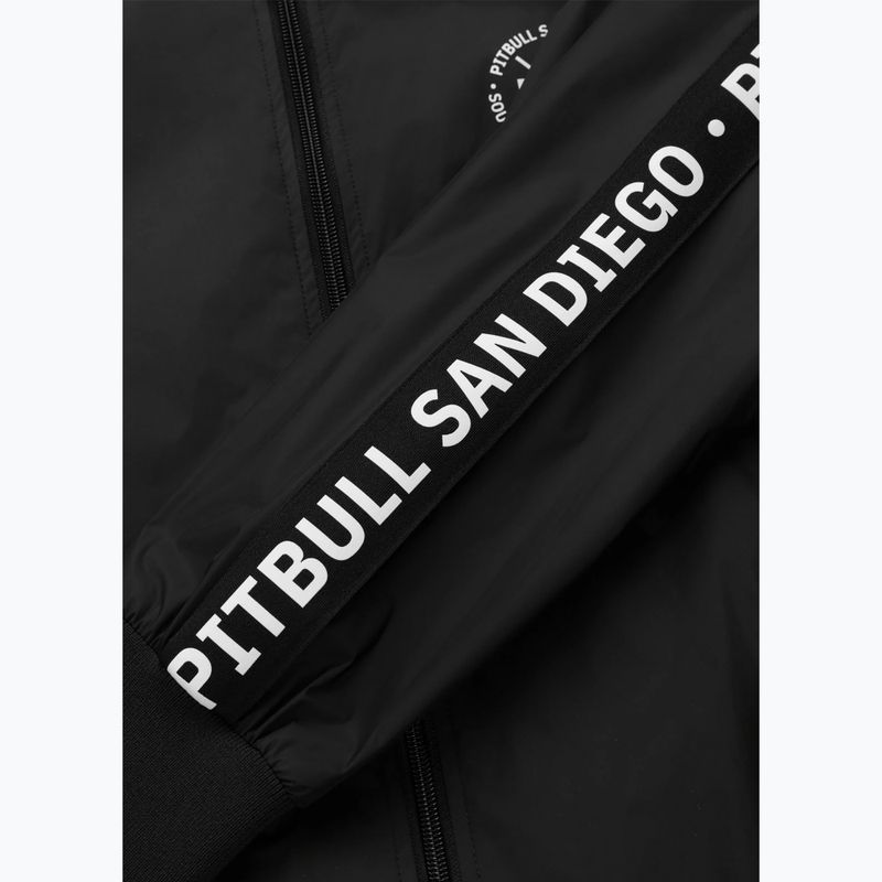 Vyriška striukė Pitbull Athletic Tape Nylon Hooded black 7