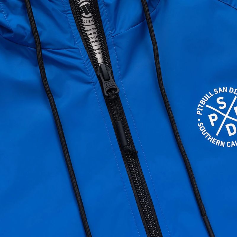 Vyriška striukė Pitbull Athletic Tape Nylon Hooded electric blue 8