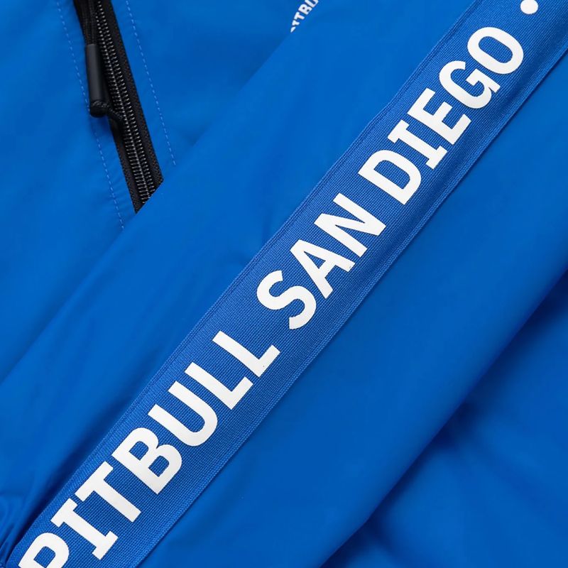 Vyriška striukė Pitbull Athletic Tape Nylon Hooded electric blue 12