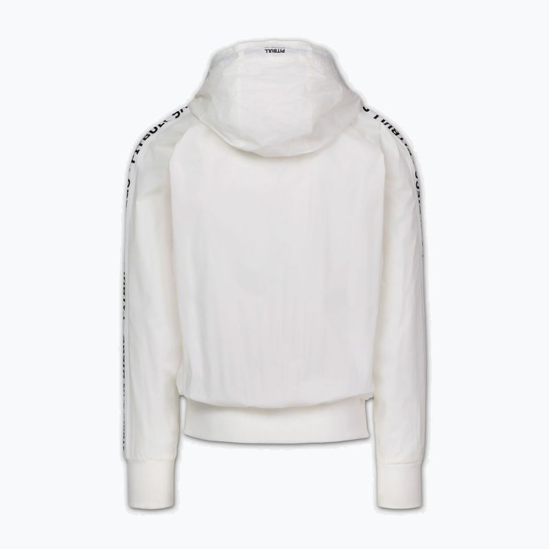 Vyriška striukė Pitbull Athletic Tape Nylon Hooded off white 5