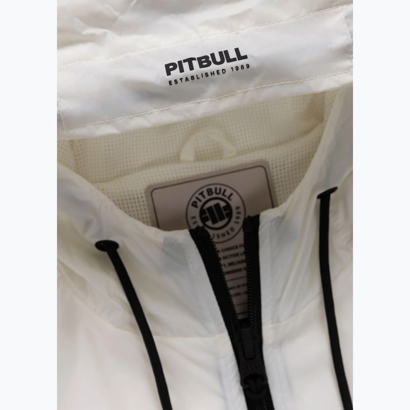 Vyriška striukė Pitbull Athletic Tape Nylon Hooded off white 7