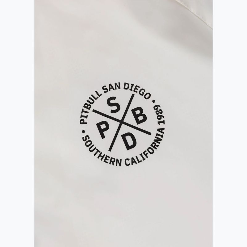 Vyriška striukė Pitbull Athletic Tape Nylon Hooded off white 8