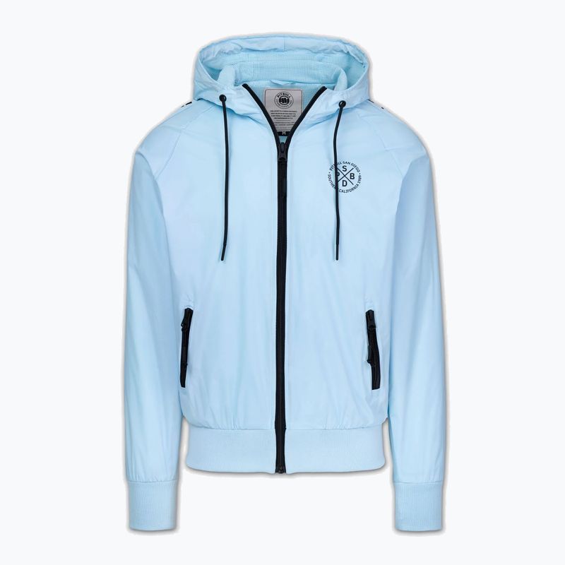 Vyriška striukė Pitbull Athletic Tape Nylon Hooded light blue 5