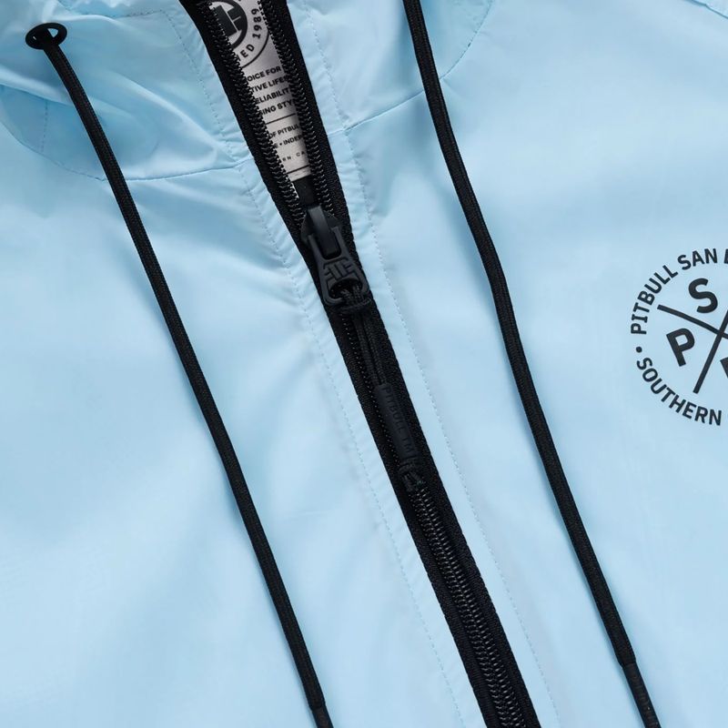 Vyriška striukė Pitbull Athletic Tape Nylon Hooded light blue 7