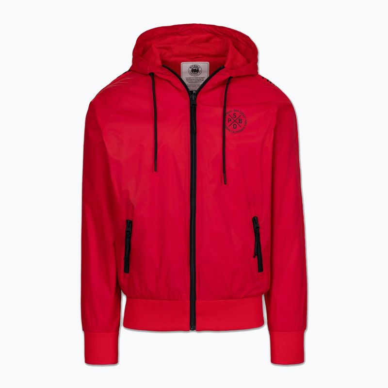 Vyriška striukė Pitbull Athletic Tape Nylon Hooded red 6