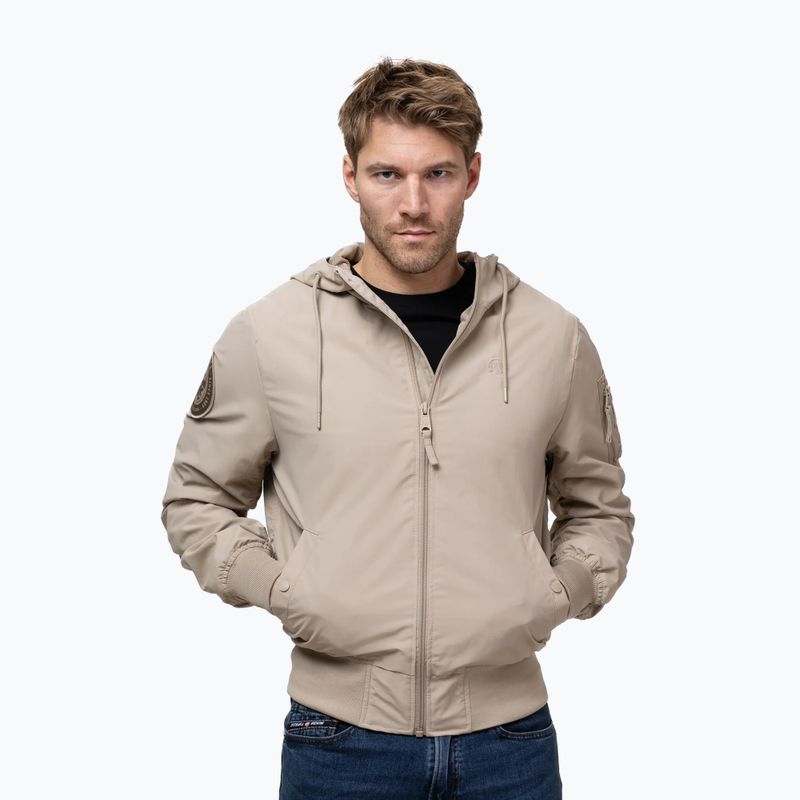 Vyriška striukė Pitbull Hooper Hooded sand 4