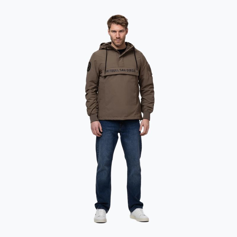 Vyriška striukė Pitbull Meandro Kangaroo dark brown 2
