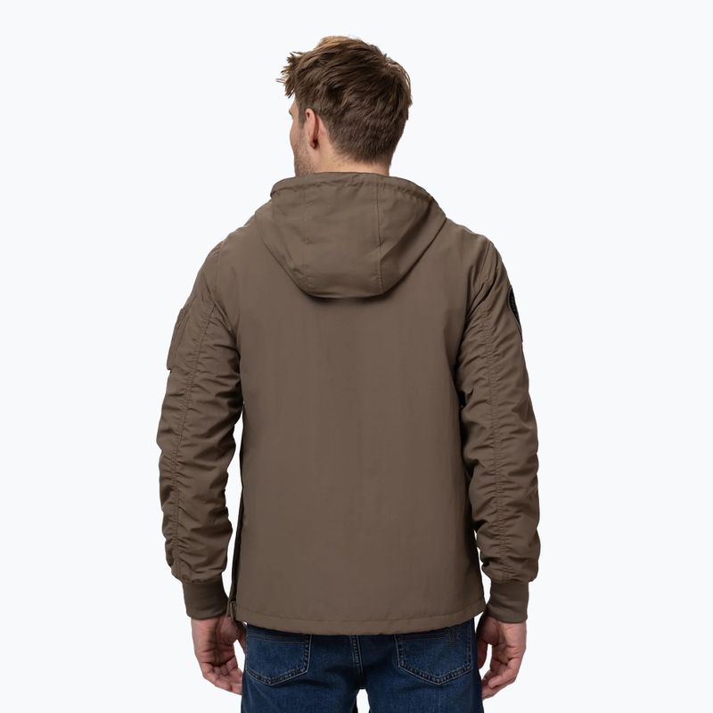 Vyriška striukė Pitbull Meandro Kangaroo dark brown 3