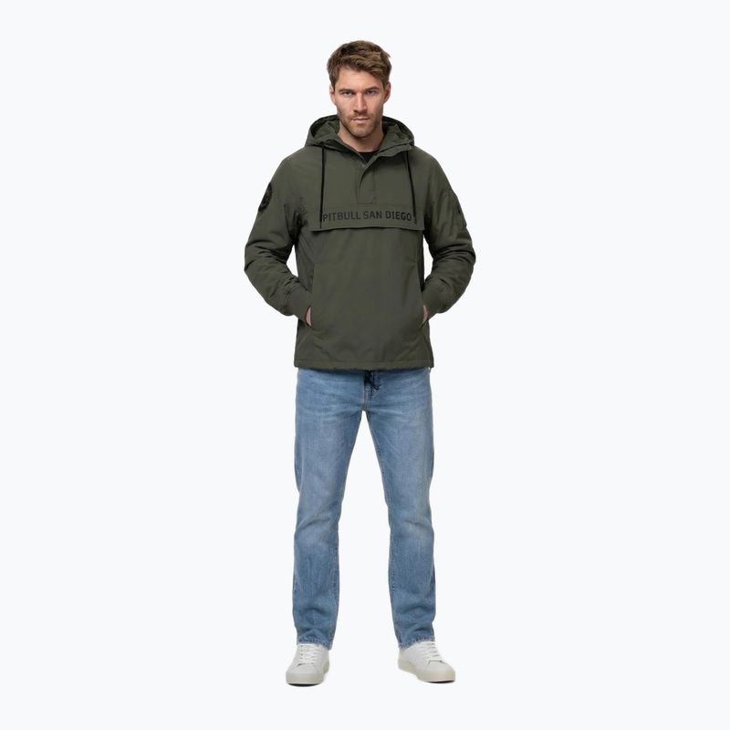 Vyriška striukė Pitbull Meandro Kangaroo dark olive 2