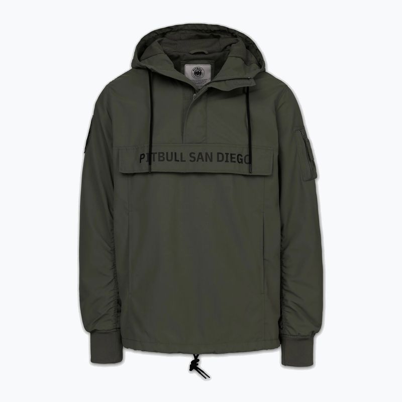 Vyriška striukė Pitbull Meandro Kangaroo dark olive 3