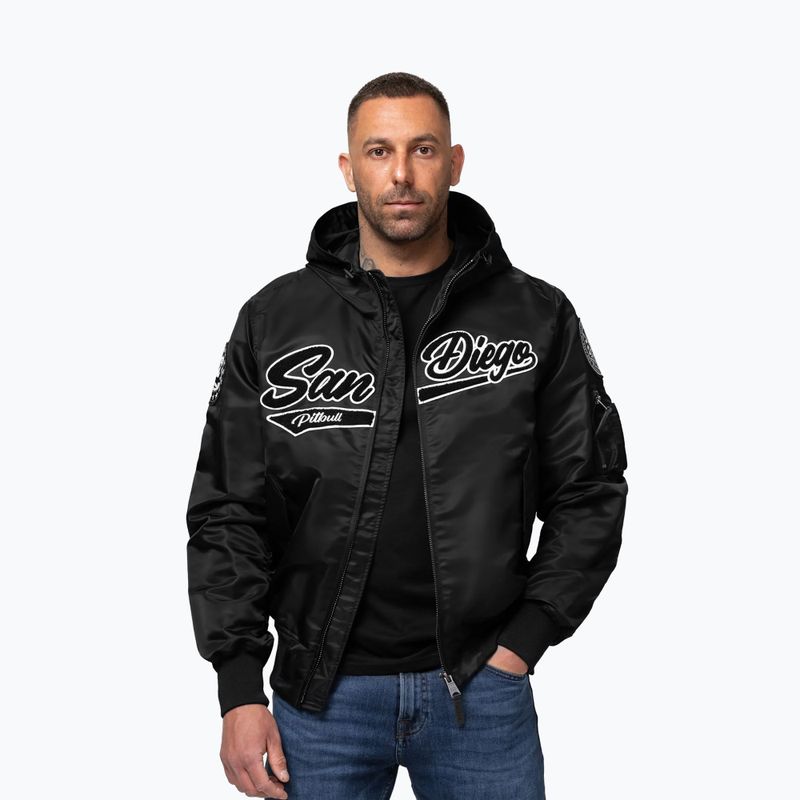 Vyriška striukė Pitbull Aero Flight Hooded black 4