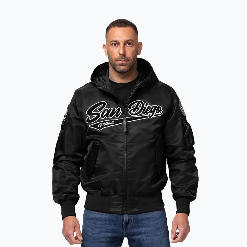 Vyriška striukė Pitbull Aero Flight Hooded black 5