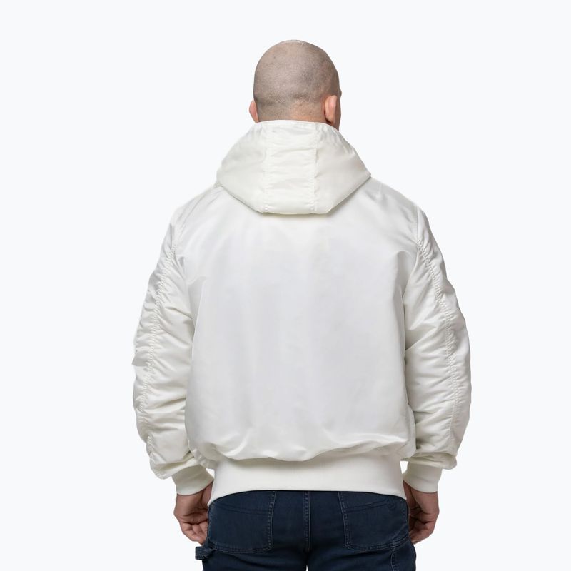 Vyriška striukė Pitbull Aero Flight Hooded off white 3