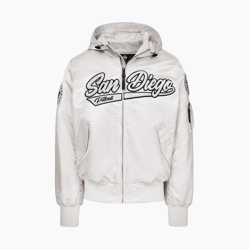 Vyriška striukė Pitbull Aero Flight Hooded off white 5